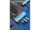Vention Docking Station Type-C - TOLHB - HDMI x 1, USB3.0 x 3, USB-C PD100W x 1, LAN x 1 (1Gbps), SD/TF, Audio снимка №3