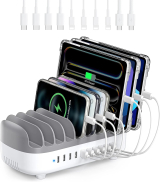 Orico Orico зарядна станция за мобилни устройства Charger Station 220V - 10 x USB 120W white - DUK-10P-EU-WH DUK-10P-EU-WH NEW снимка №2