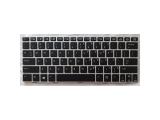 HP Клавиатура за лаптоп HP EliteBook 810 G1 810 G2 810 G3 Черна със Сребриста Рамка и Подсветка снимка №2
