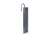 Описание и цена на аксесоари Gembird USB Type-C 9-in-1 Combo Adapter, space grey, A-CM-COMBO9-01