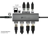 Good Connections USB-C hub (10-port) anthracite, HUB-C001A снимка №4 Good Connections USB-C hub (10-port) anthracite, HUB-C001A снимка №4