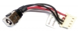 Описание и цена на резервни части Fujitsu Siemens Букса за лаптоп (DC Power Jack) PJ104 Fujitsu S7200 S7210 S7211 With Cable 4см.