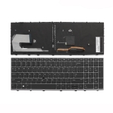 Описание и цена на резервни части Hewlett Packard Клавиатура за лаптоп HP EliteBook 755 G5 850 G5 ZBook 15u G5 Черна със Сребриста Рамка с Подсветка / Silver Frame Black With Backlit