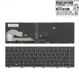 Описание и цена на резервни части Hewlett Packard Клавиатура за лаптоп HP EliteBook 840 G5 Сива с Черна Рамка с Пойнтинг Стик / Gray Frame Black With Pointing Stick