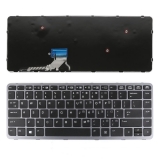 Описание и цена на резервни части Hewlett Packard Клавиатура за лаптоп HP EliteBook Folio 1000 G1 1040 G1 Silver Frame Black / Черна със Сива Рамка С Кирилица