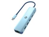 Описание и цена на аксесоари VCom Docking Station Type-C 6-in-1 - CUE55 - PD3.0 100W, LAN 1000Mbps, HDMI, USB3.0 x 3, SD, TF CUE55