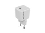 Описание и цена на зарядни устройства Canyon Charger CU20AC GaN 20W 1xPD 1xQC EU White