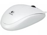 Logitech B100 white USB оптична снимка №2