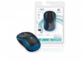 Logitech M185 black/blue USB оптична снимка №4