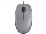 Logitech M110 Silent Mid Gray USB оптична снимка №2