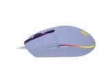 Logitech G102 LIGHTSYNC LILAC USB оптична снимка №3