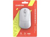 Canyon MW-22 Dual Band RGB Wireless Snow White (CNS-CMSW22SW) USB оптична снимка №6 Canyon MW-22 Dual Band RGB Wireless Snow White (CNS-CMSW22SW) USB оптична снимка №6