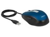 Описание и цена на мишка за компютър DeLock USB-A Оптична мишка, 5 бутона, Синя
