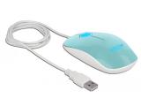 Описание и цена на мишка за компютър DeLock USB-A Оптична мишка, 1200 dpi, Tюркоаз 