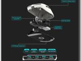 VXE Wireless Gaming Mouse Dragonfly R1 SE+ - Huano Blue Glow V2 White USB / Bluetooth оптична снимка №4 VXE Wireless Gaming Mouse Dragonfly R1 SE+ - Huano Blue Glow V2 White USB / Bluetooth оптична снимка №4