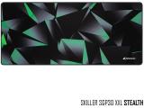 SHARKOON SKILLER SGP30 XXL Stealth (black/hellgreen) MOUSE PAD mousepad снимка №2