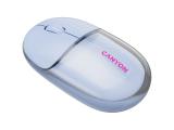 Canyon mouse OnClick 24 BT/ Wireless Transparent/Blue CNS-CMSW24BL USB / Bluetooth оптична снимка №4