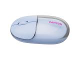 Canyon mouse OnClick 24 BT/ Wireless Transparent/Blue CNS-CMSW24BL USB / Bluetooth оптична снимка №5