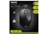 Port Designs Silent 2.4GHz Wireless Mouse, Black USB-C оптична снимка №3 Port Designs Silent 2.4GHz Wireless Mouse, Black USB-C оптична снимка №3