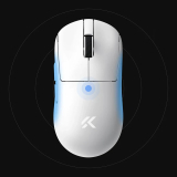 MCHOSE MCHOSE професионална геймърска мишка A7 V2 Ultra White - Wireless Gaming Mouse - Dual 8K, Omron Mechanical HW-A7V2-6 NEW usb оптична снимка №3
