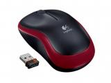 Logitech M185 black/red USB оптична снимка №3