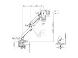 Digitus Universal Dual Monitor Mount with Gas Spring and Clamp Mount DA-90427 снимка №6