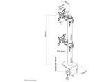 Neomounts desk monitor arm for curved screens FPMA-D960DVPLUS снимка №6