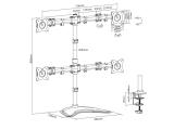 Digitus Universal Quad Monitor mount stand DA-90364 снимка №3