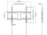 Gembird стенна стойка за телевизор TV Mount - WM-80F-01 снимка №2