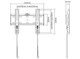 Gembird стенна стойка за телевизор TV Mount - WM-42F-01 снимка №4
