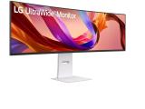 Най разглеждан монитор - дисплей LG Electronics 124,5 cm/49 (5120×1440) LG 49U950A-W 32:9 Nano IPS 5 ms 144 Hz HDMI ×2 DisplayPort ×1 USB-C (90W) 2×10W-Speakers VESA Black NEW