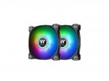 Описание и цена на вентилатори » A-RGB Thermaltake Pure Duo 12 ARGB Sync Radiator 2-Fan Pack Black