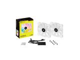 Corsair  iCUE SP140 RGB ELITE Performance White PWM Fan - Dual Fan Kit with Lighting Node CORE  снимка №6