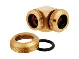 Описание и цена на аксесоари » фитинги, екстендери, тапи Corsair Hydro X Series XF Hardline 90° 12mm OD Gold