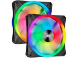 Описание и цена на вентилатори » вентилатори Corsair iCUE QL140 RGB 140mm PWM Dual Fan Kit with Lighting Node CORE