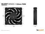 be quiet! SILENT WINGS 4 PWM, 4-pin, BL093 снимка №5