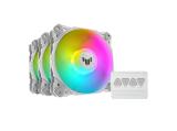 Asus TUF Gaming TF120 ARGB Fan - Triple Fan Kit with ARGB Controller, White Edition снимка №2