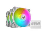Asus TUF Gaming TF120 ARGB Fan - Triple Fan Kit with ARGB Controller, White Edition снимка №2