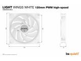 be quiet! LIGHT WINGS WHITE PWM high-speed Triple-Pack, BL101 снимка №6