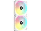Corsair iCUE LINK QX140 RGB 140mm PWM PC Fans Starter Kit with iCUE LINK System Hub - White снимка №2