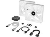 Corsair iCUE LINK QX140 RGB 140mm PWM PC Fans Starter Kit with iCUE LINK System Hub - White снимка №3