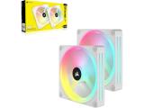 Corsair iCUE LINK QX140 RGB 140mm PWM PC Fans Starter Kit with iCUE LINK System Hub - White снимка №4