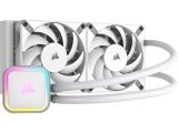 Охлаждане (охладител) Corsair iCUE H100i RGB ELITE Liquid CPU Cooler - White