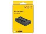 Delock RGB хъб, 10 портов ARGB LEDs, Черен снимка №3 Delock RGB хъб, 10 портов ARGB LEDs, Черен снимка №3