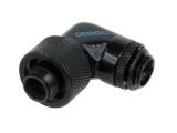 Охлаждане (охладител) Alphacool Компресионен фитинг 16/10 - G1/4 90° Въртящ се Черен мат