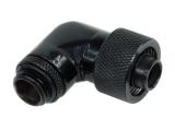 Alphacool Компресионен фитинг 16/10 - G1/4 90° Въртящ се Черен мат снимка №2