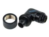 Alphacool Компресионен фитинг 16/10 - G1/4 90° Въртящ се Черен мат снимка №3