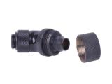 Alphacool Компресионен фитинг 16/10 - G1/4 45° Въртящ се Черен мат снимка №3