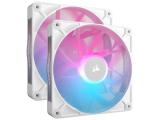 Охлаждане (охладител) Corsair iCUE LINK RX140 RGB 140mm PWM Fan Twin Starter Kit - White