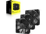Corsair RS120 120mm PWM Fans Triple Pack Black снимка №2 Corsair RS120 120mm PWM Fans Triple Pack Black снимка №2